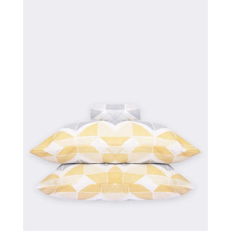 Jogo De Cama Casal Arte & Cazza 3 Peças Estampado Branco UN