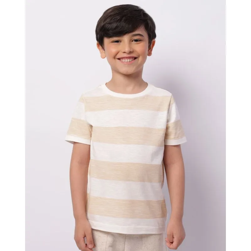Camiseta Infantil Manga Curta Listrada Off White 4