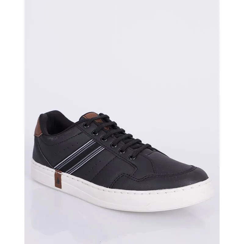 Sapatênis Masculino Casual Com Recortes Preto 44