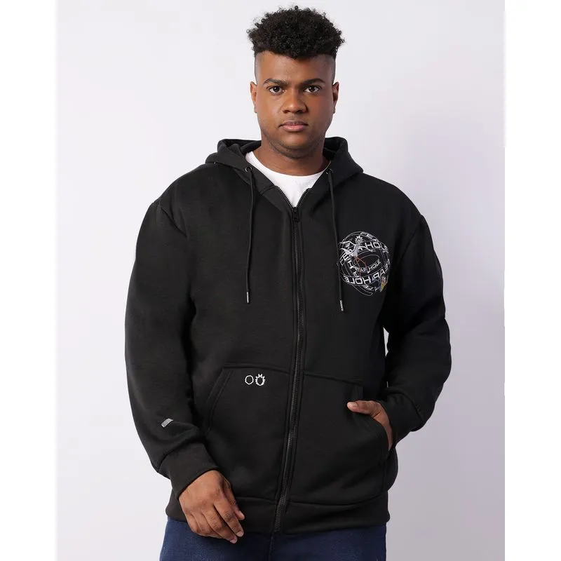 Jaqueta Moletom Plus Size Masculino Rick And Morty Preta G3