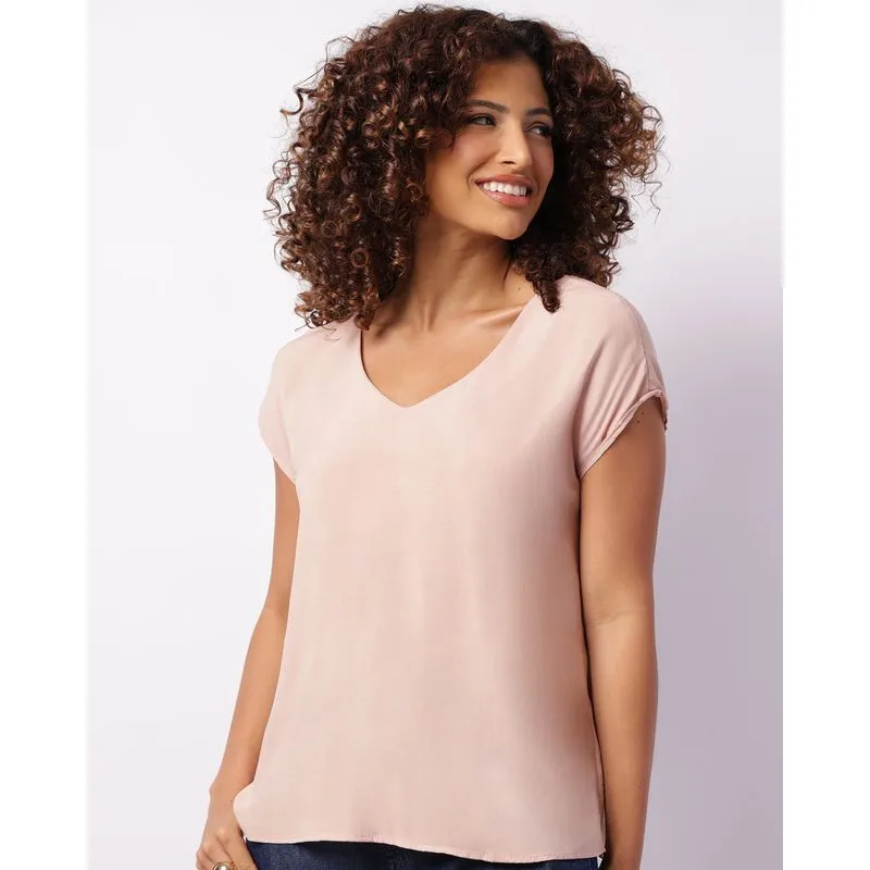 Blusa Feminina Berry & Co. Mullet Viscose Rosa GG
