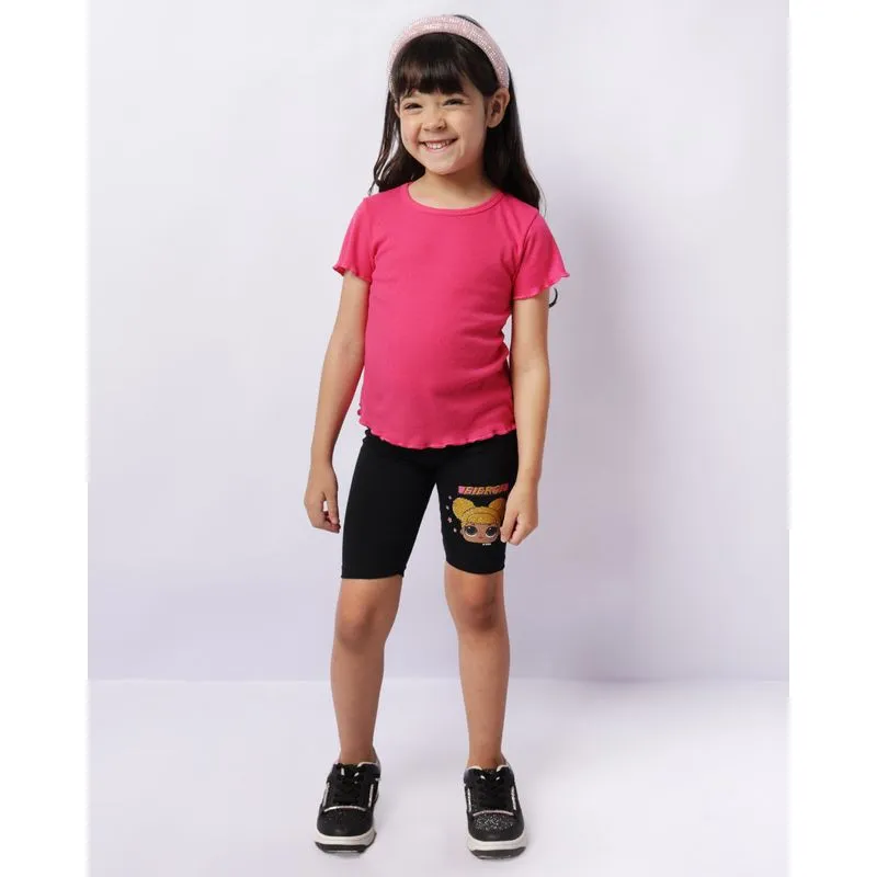Bermuda Infantil Ciclista Lol Suprise Preta 4