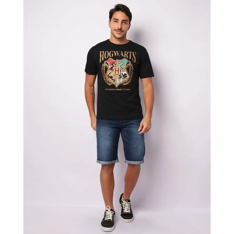 Bermuda Jeans Masculina Reta Azul 38