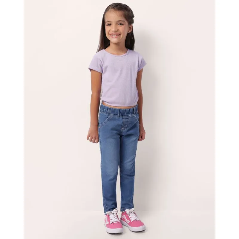 Calça Jeans Infantil Jegging Azul 6