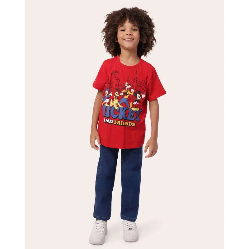 Calça Jeans Infantil Reta com Bolsos Azul 4