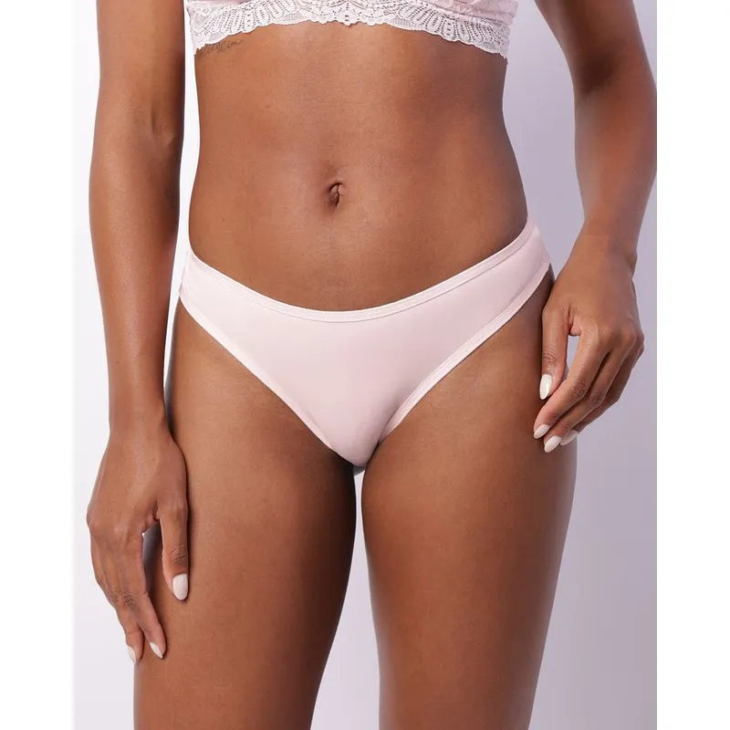 Calcinha Feminina Fio Duplo Detalhe Renda Rosa GG