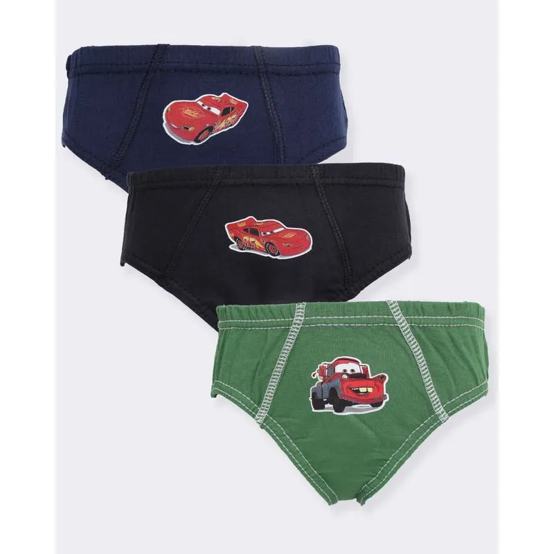 Kit 3 Cuecas Infantil Slip Disney Carros Estampa Cores Sortidas 10