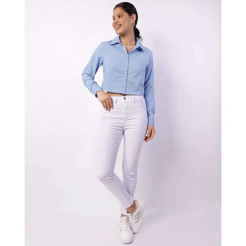 Calça Feminina Sarja Skinny Levanta Bumbum Branca 38