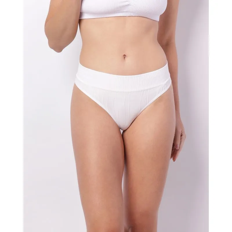 Calcinha Feminina Biquíni Zee Rucci Texturizada Branca GG