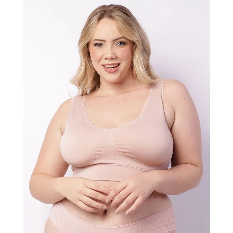 Sutiã Plus Size Feminino Top Bojo Removível Rosa G2