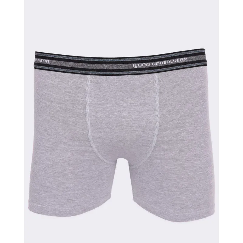 Cueca Boxer Masculina Lupo Mescla Cinza M