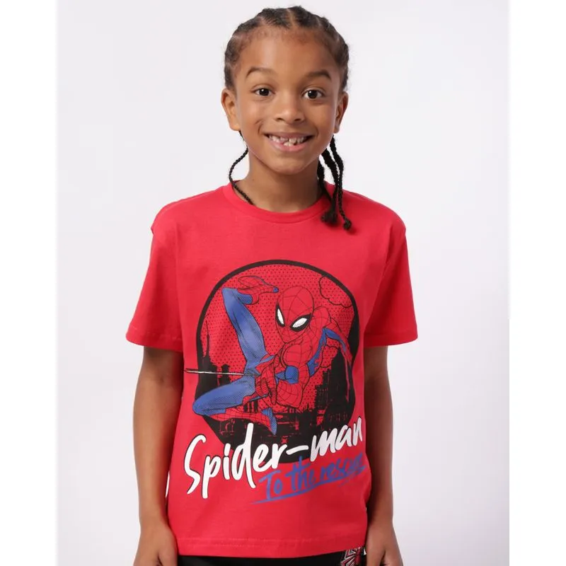 Camiseta Infantil Algodão Marvel Homem Aranha Vermelha 10