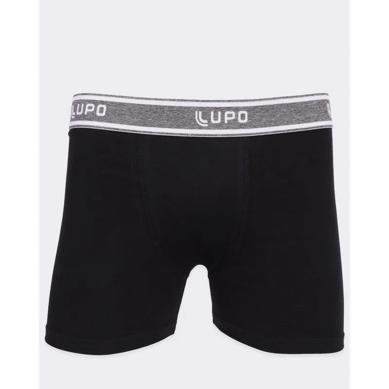 Cueca Masculina Boxer Lupo Preta GG