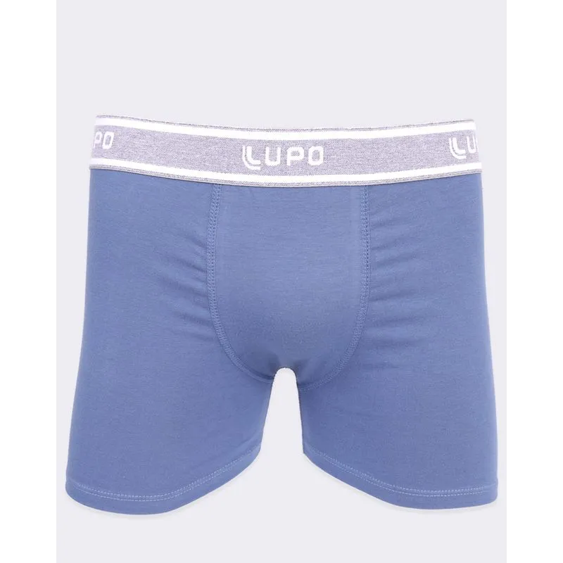 Cueca Masculina Boxer Lupo Azul GG