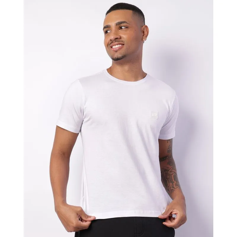 Camiseta Masculina Manga Curta Básica Branca G