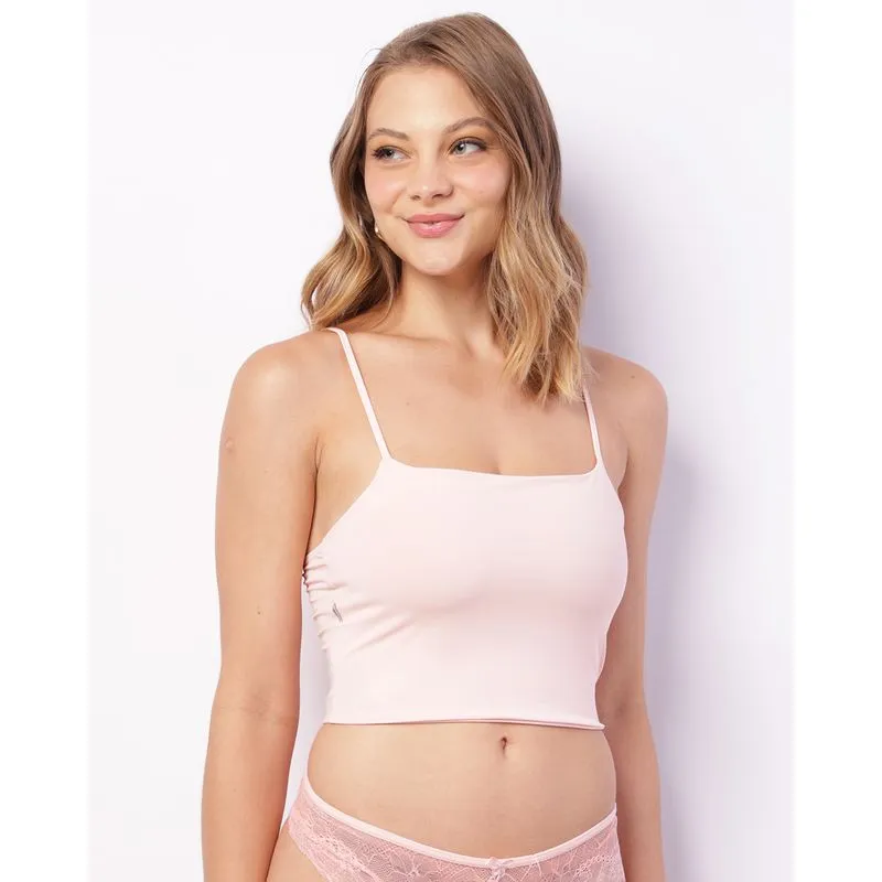 Sutiã Feminino Top Alongado Alcinha Rosa GG