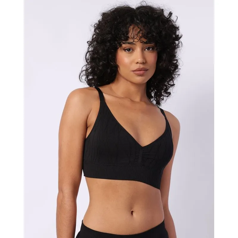 Sutiã Feminino Top Poliamida com Bojo Removível Zee Rucci Preto M