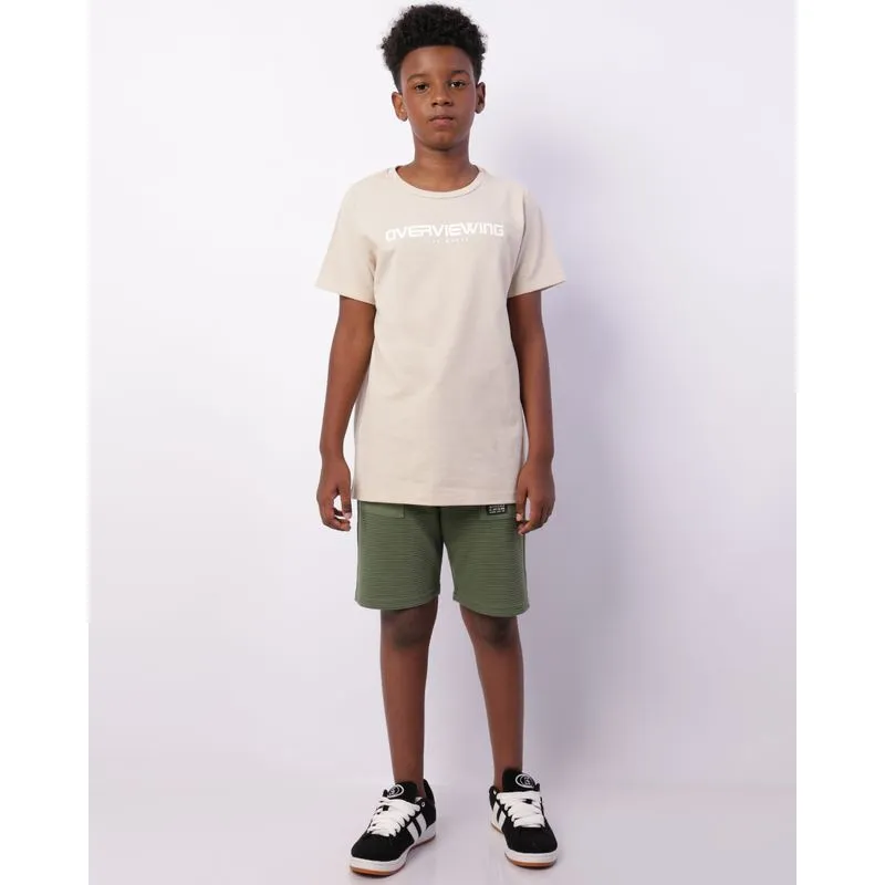 Bermuda Juvenil Moletinho Com Bolsos Verde 16