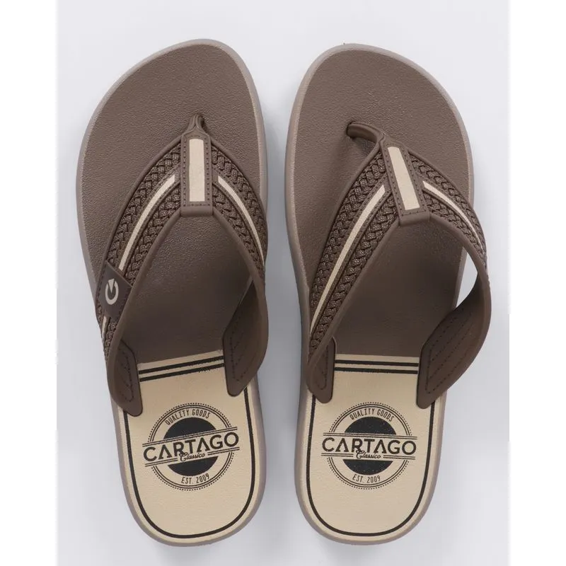 Chinelo Masculino Cartago Palermo Marrom 40