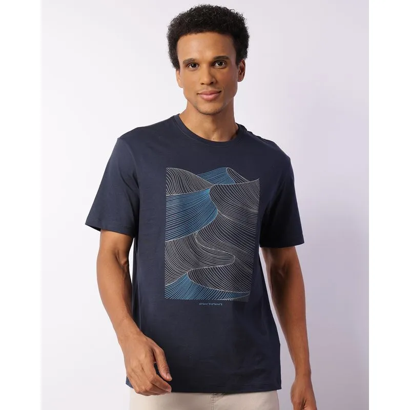Camiseta Masculina Manga Curta Algodão Premium Marinho M
