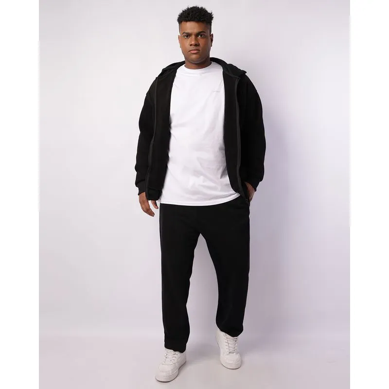 Calça Plus Size Masculina Reta com Bolsos Preta G2