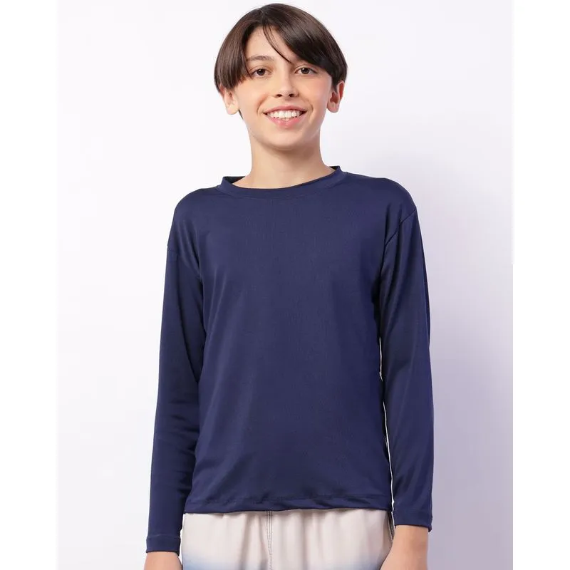 Camiseta Proteção UV Juvenil Manga Longa Marinho 12