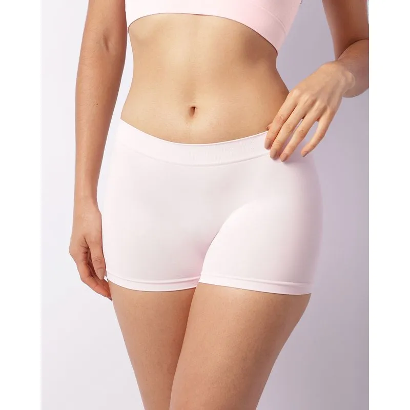 Calcinha Feminina Caleçon Sem Costura Rosa P