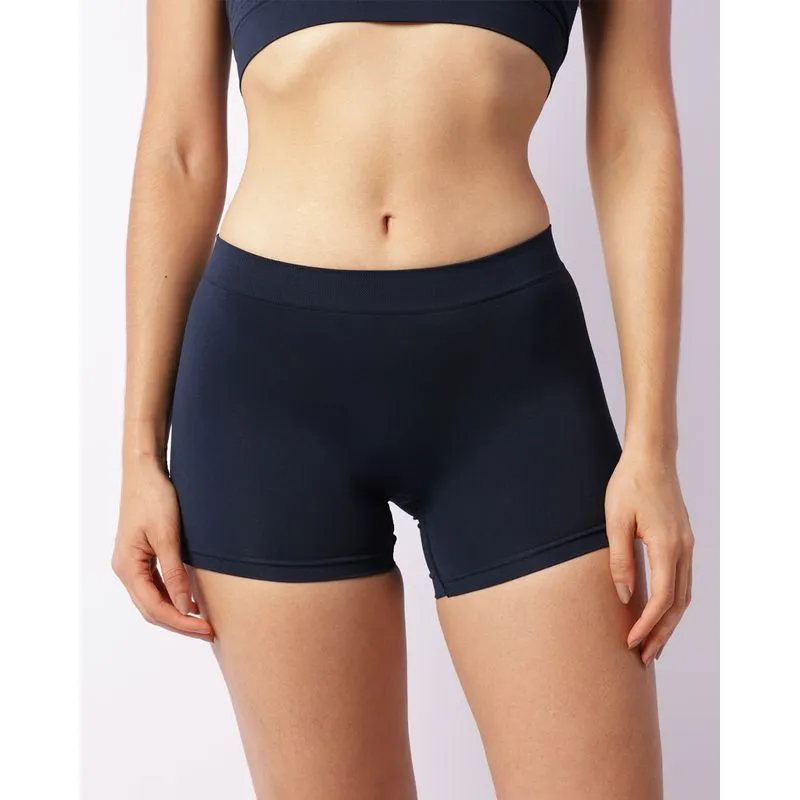 Calcinha Feminina Caleçon Sem Costura Marinho GG