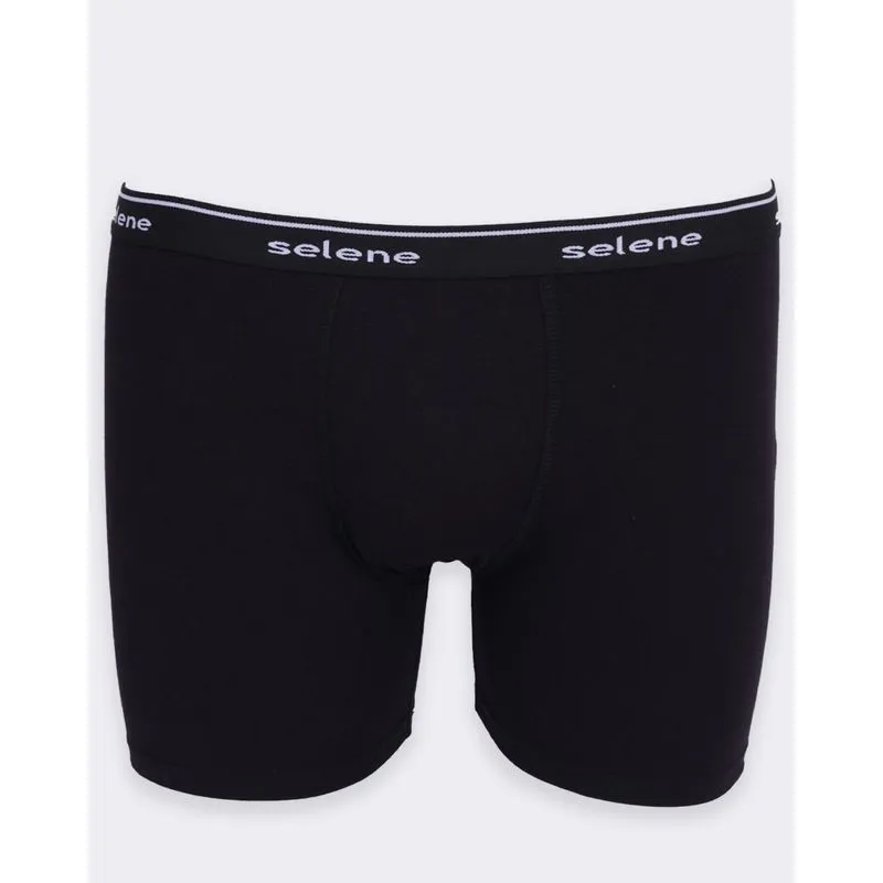 Cueca Boxer Plus Size Masculina Selene Preta X1
