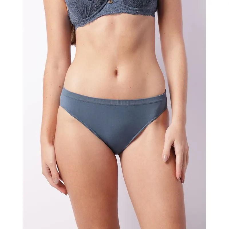 Calcinha Feminina Biquíni Trifil Sem Costura Azul GG