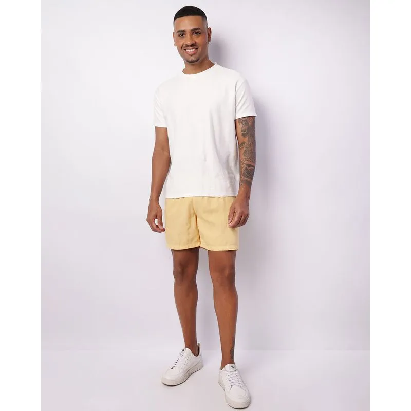 Bermuda Liocel Masculina Bolso Posterior Amarela G