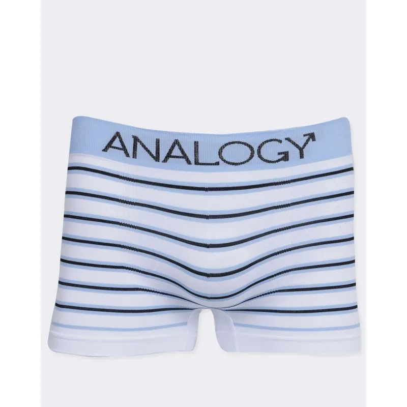 Cueca Masculina Boxer Microfibra Listrada Branca P