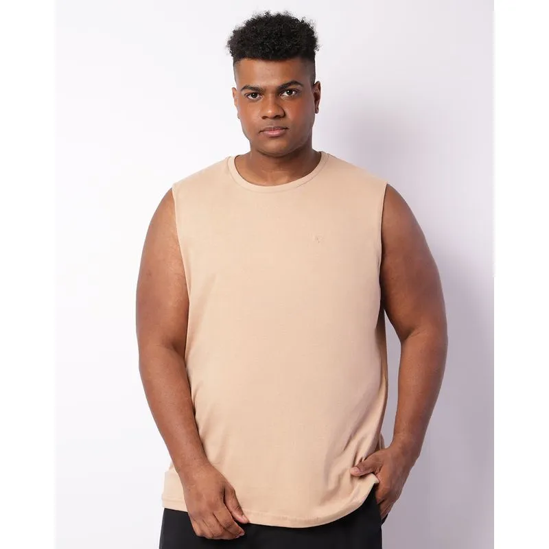 Regata Plus Size Masculina Bege G2