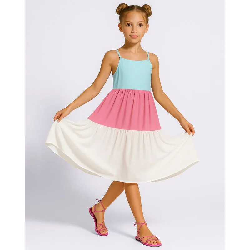 Vestido Juvenil Viscose Curto Três Marias Alcinha Azul 10