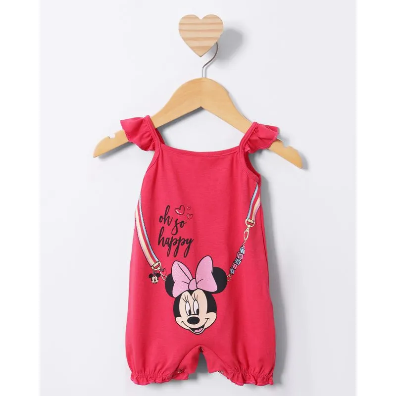 Macaquinho Bebê Curto Disney Minnie Vermelho M