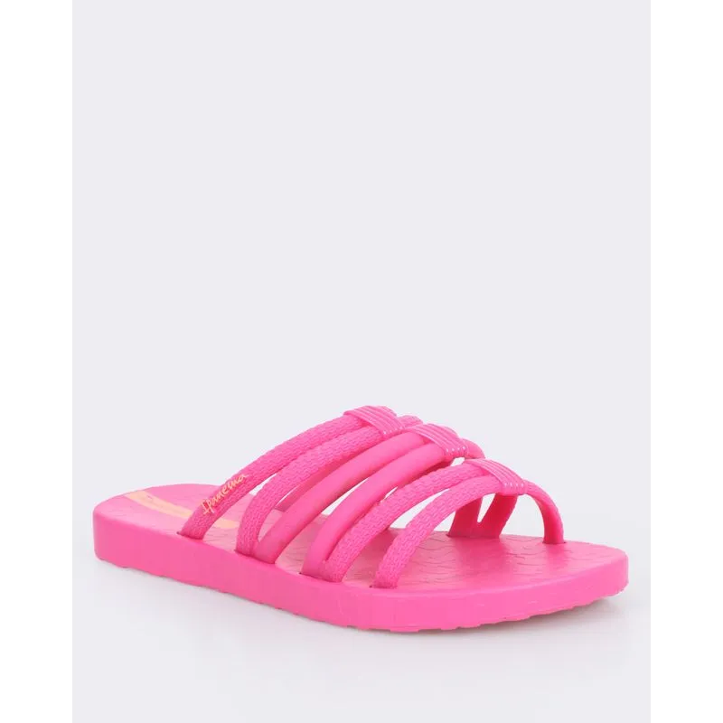 Sandália Rasteirinha Infantil Ipanema Texturizada Rosa 31