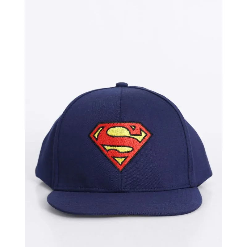 Boné Infantil Snapback Bordado Super Homem DC Comics Marinho UN