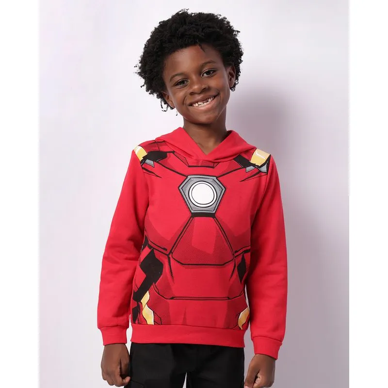 Blusão Moletom Infantil Marvel Homem de Ferro Vermelho 8