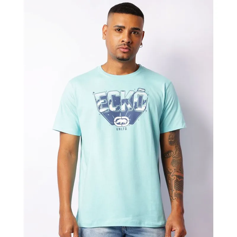 Camiseta Masculina Estampa Ecko Unlimited Manga Curta Azul G