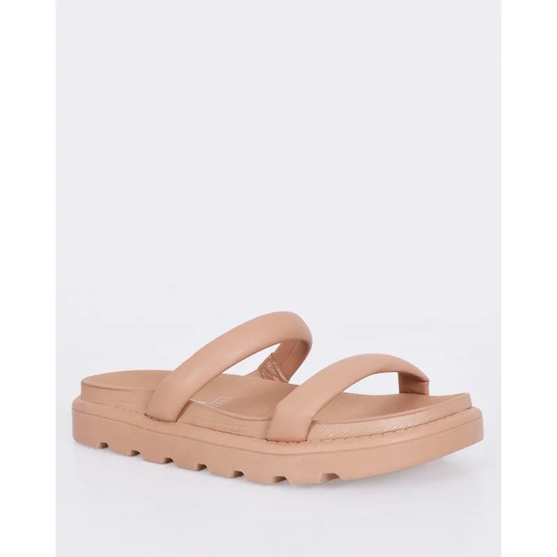 Sandália Rasteirinha Feminina Vizzano Flatform Bege 35