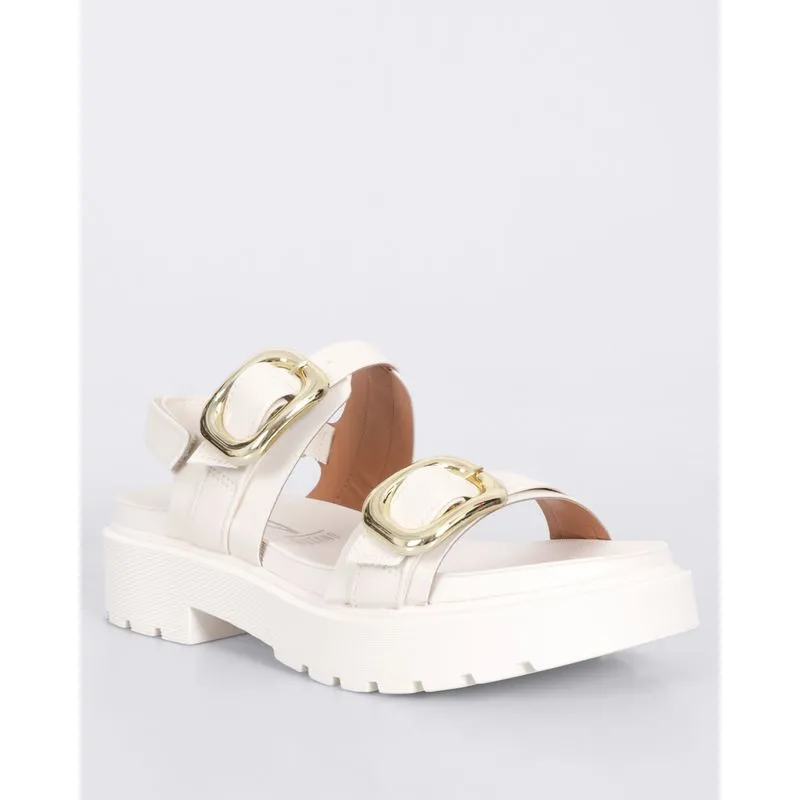 Sandália Feminina Vizzano Flatform Tratorada Branca 35