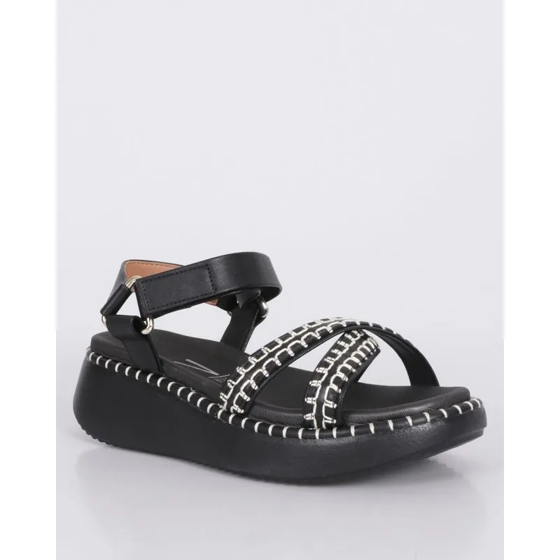 Sandália Feminina Vizzano Flatform Preta 34