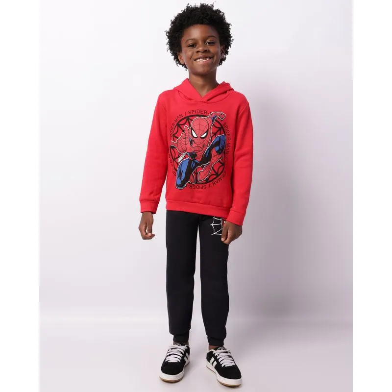 Calça Moletom Infantil Marvel Homem Aranha Preta 6