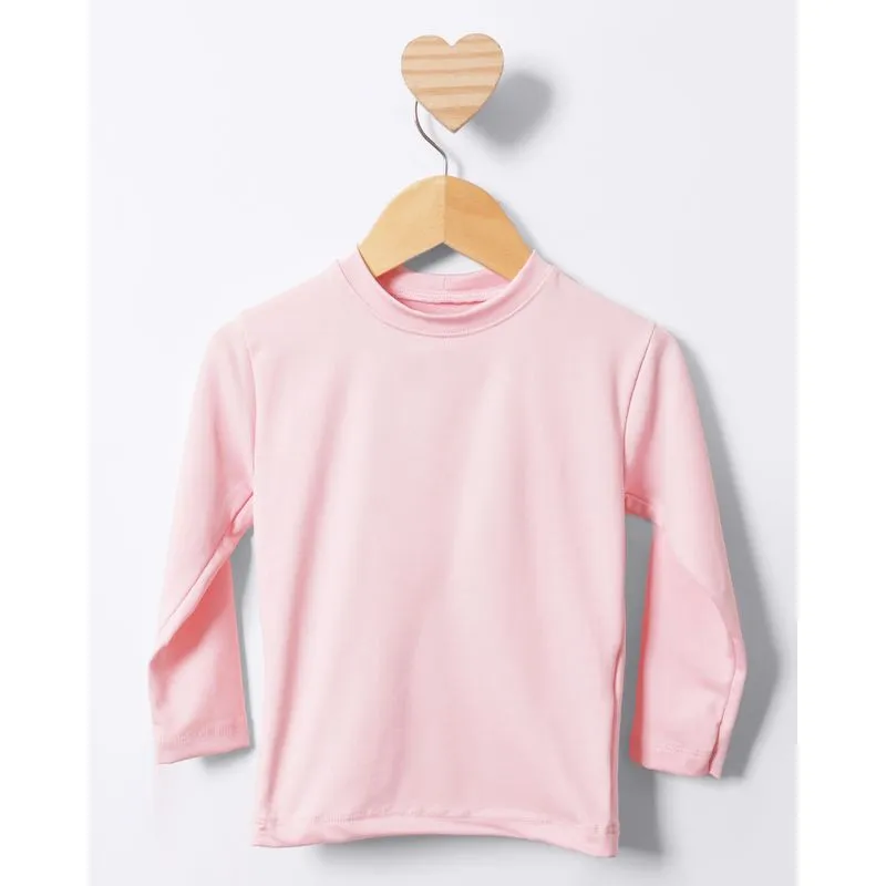 Blusa Bebê Manga Longa Proteção UV 50+ Rosa 1