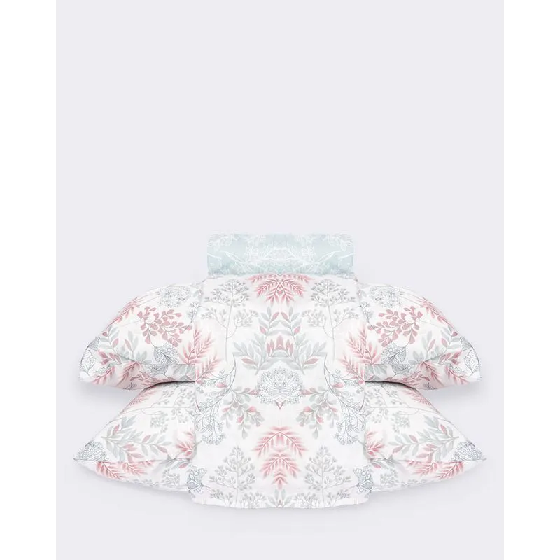 Jogo De Cama Queen Andreza 4 Peças Estampado Floral Verde UN