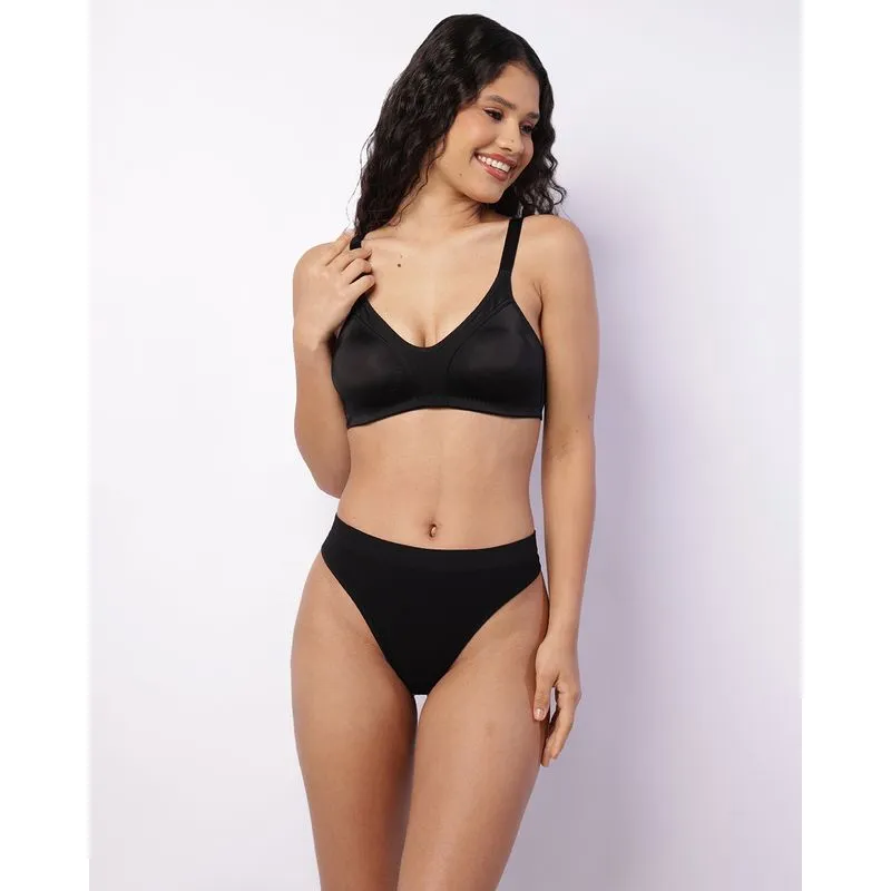 Sutiã Feminino Reforçado Sem Bojo Preto 42