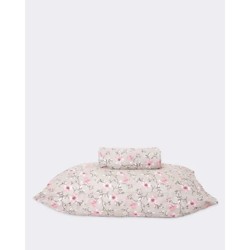 Jogo De Cama Solteiro 2 Peças Arte & Cazza Estampa Floral Verde UN