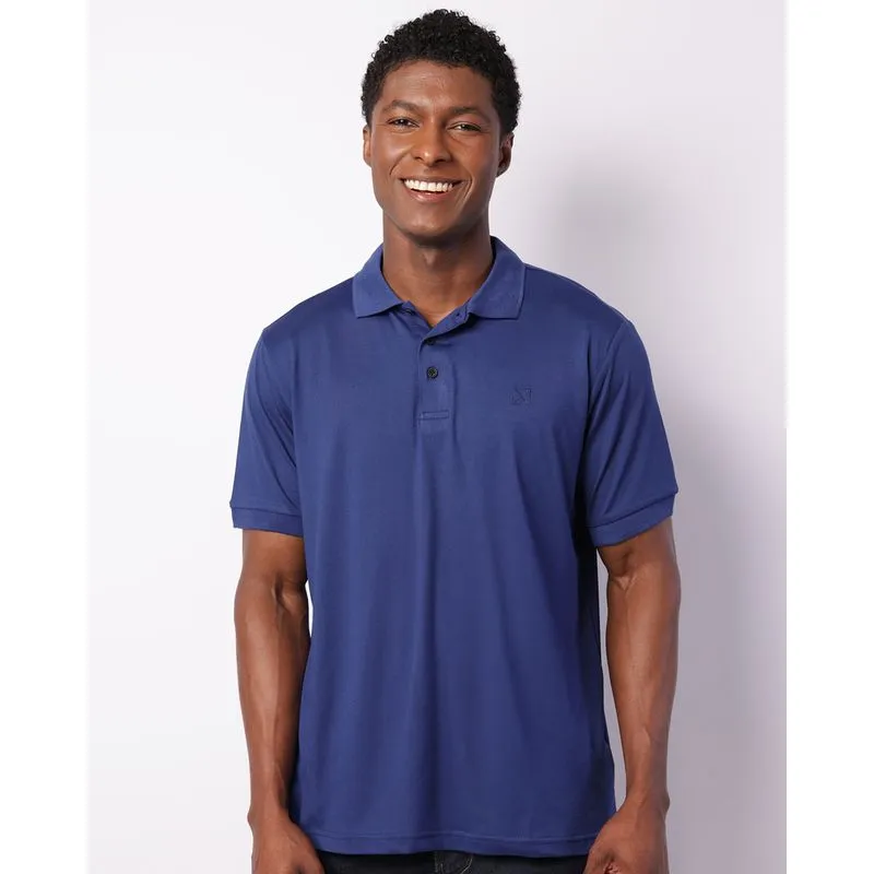 Camisa Polo Masculina Manga Curta Marinho M