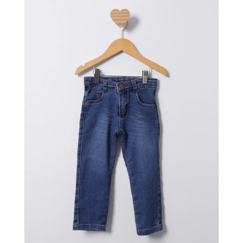 Calça Jeans Bebê Skinny Estonada Azul 1