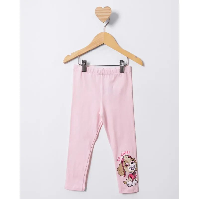 Calça Legging Bebê Skye Patrulha Canina Rosa 3